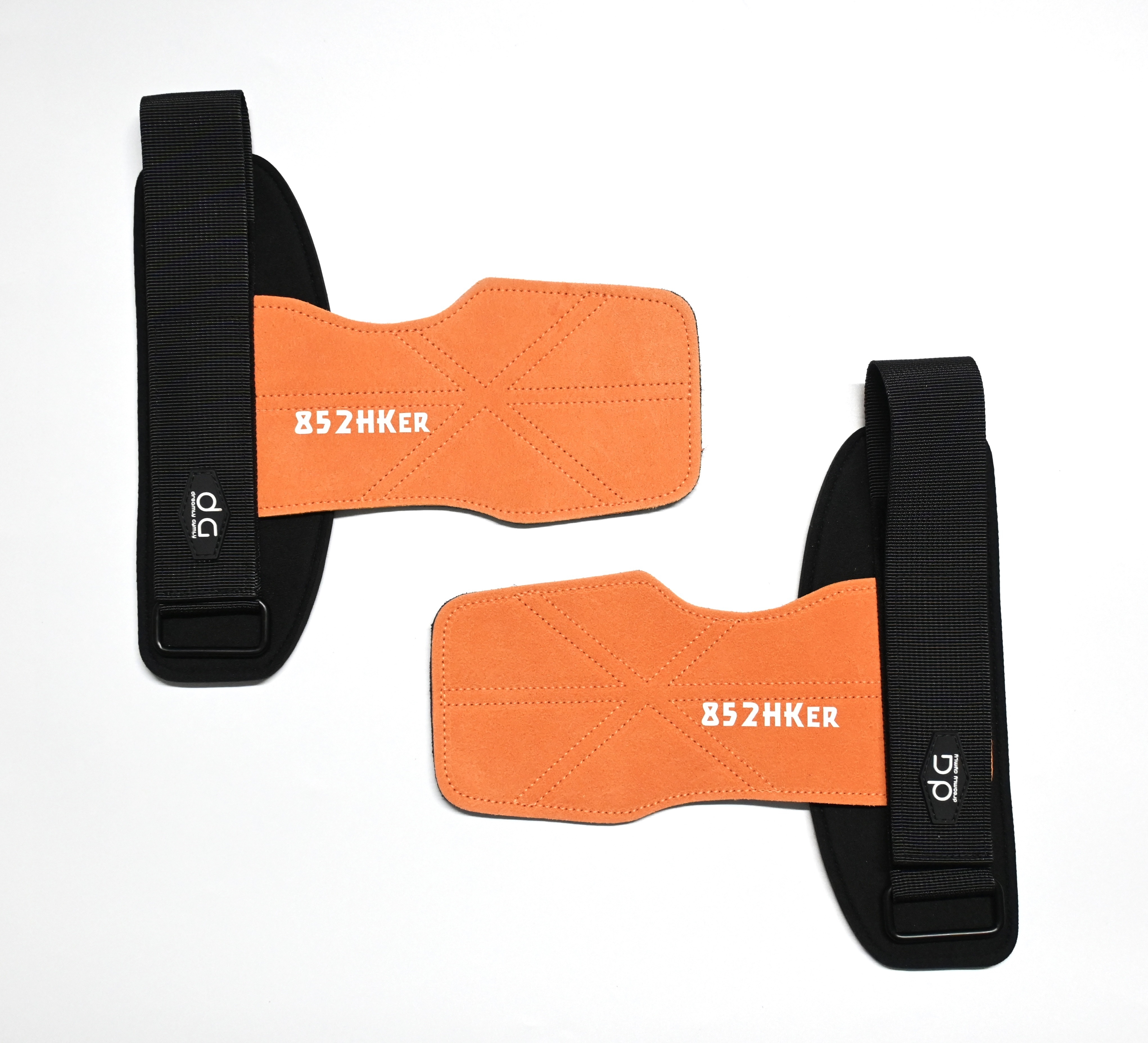 852HKer牛皮拉背帶 (橙色)