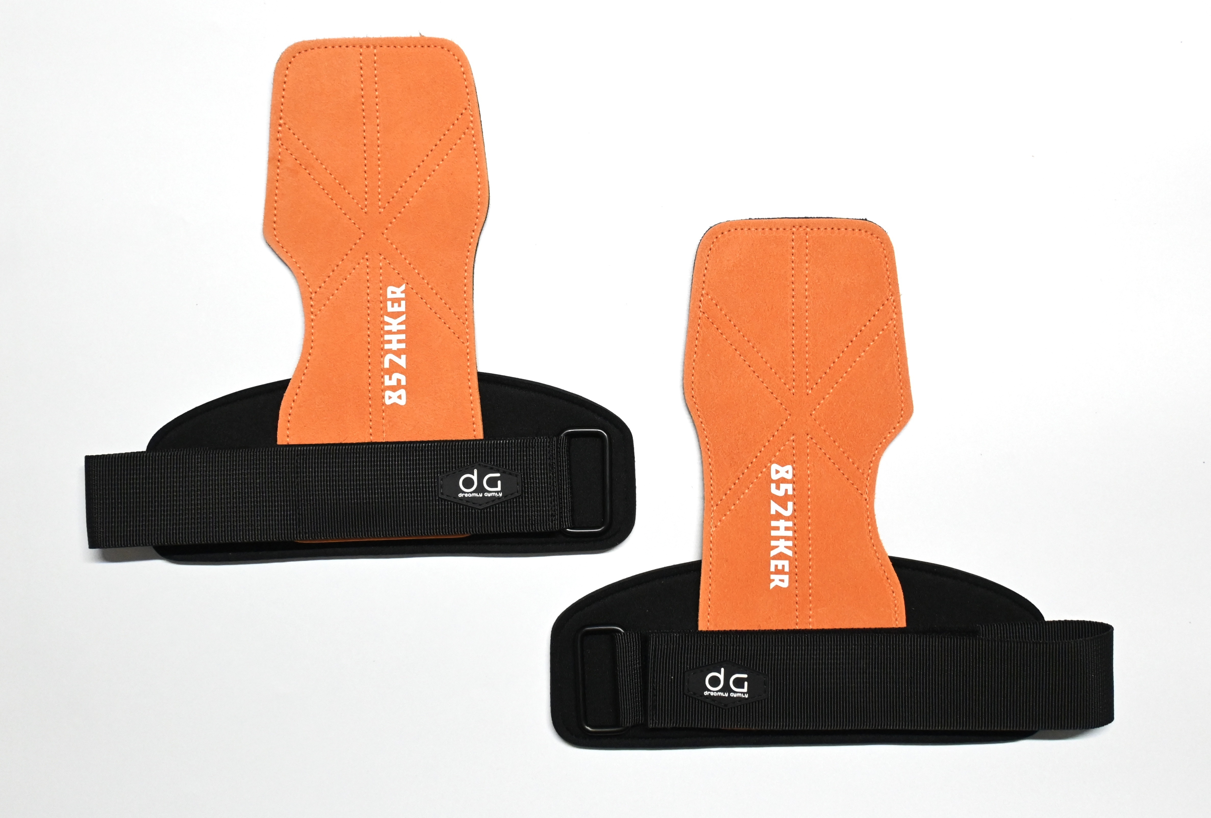 852HKer牛皮拉背帶 (橙色)