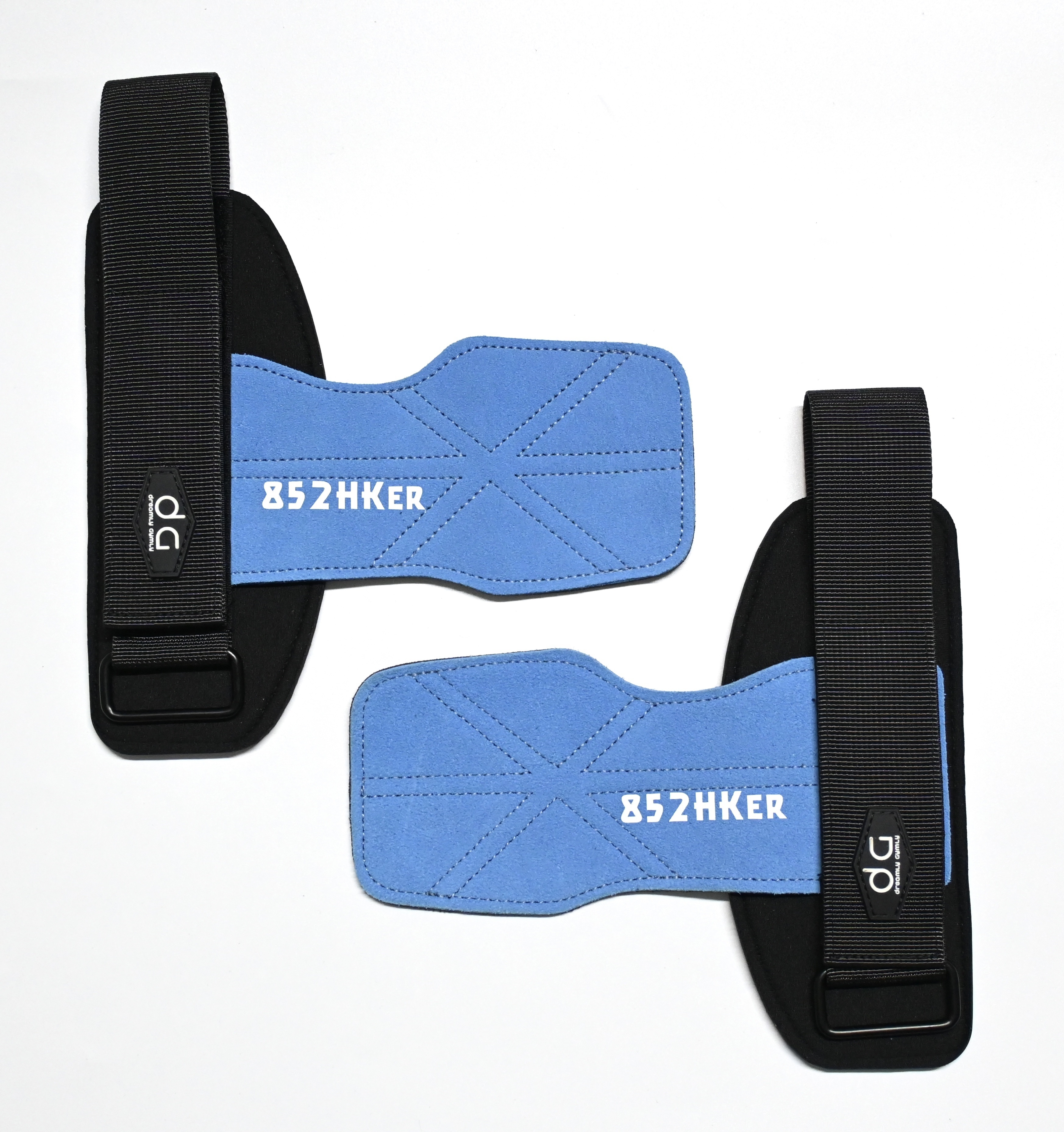 852HKer牛皮拉背帶 (藍色)