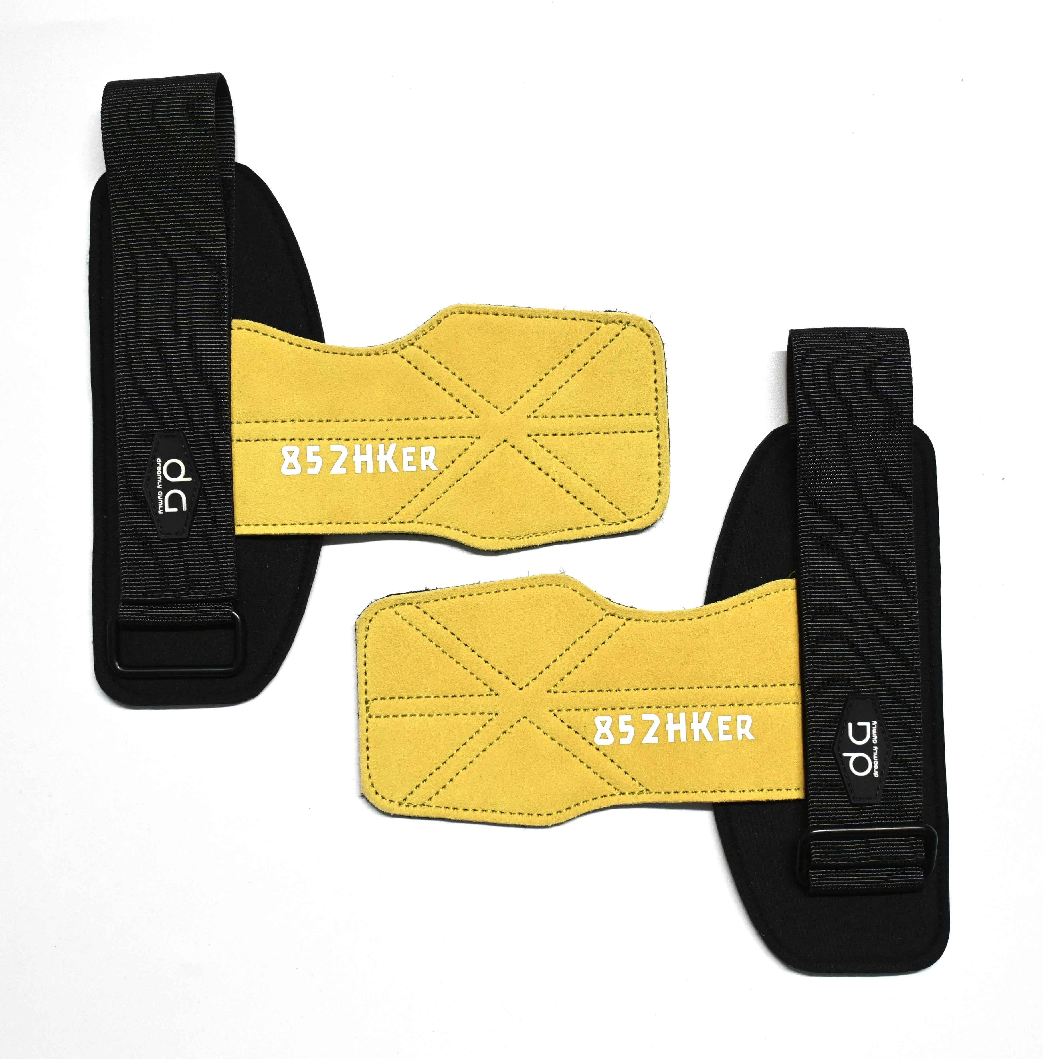 852HKer牛皮拉背帶 (黃色)