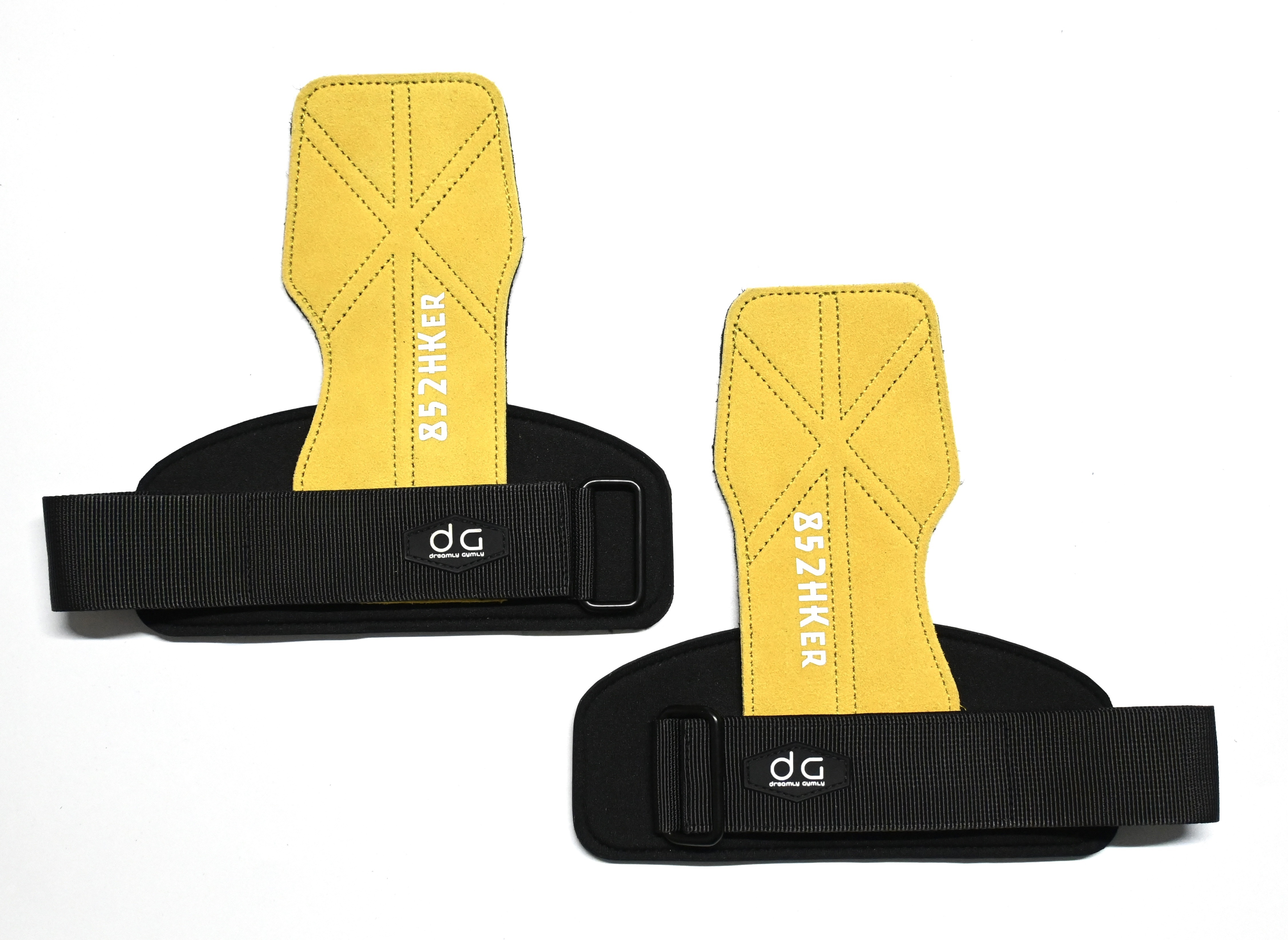 852HKer牛皮拉背帶 (黃色)