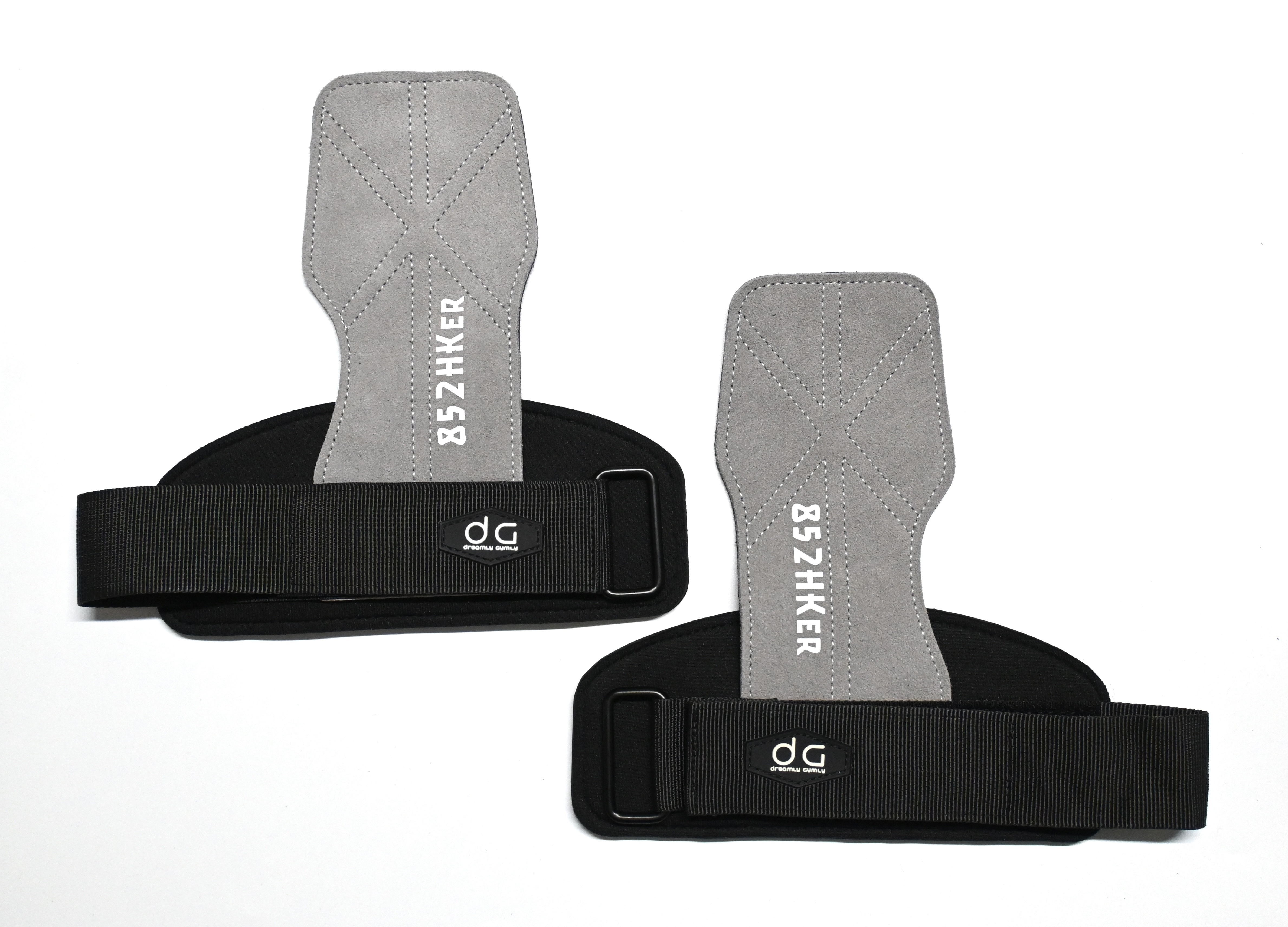 852HKer牛皮拉背帶 (灰色)