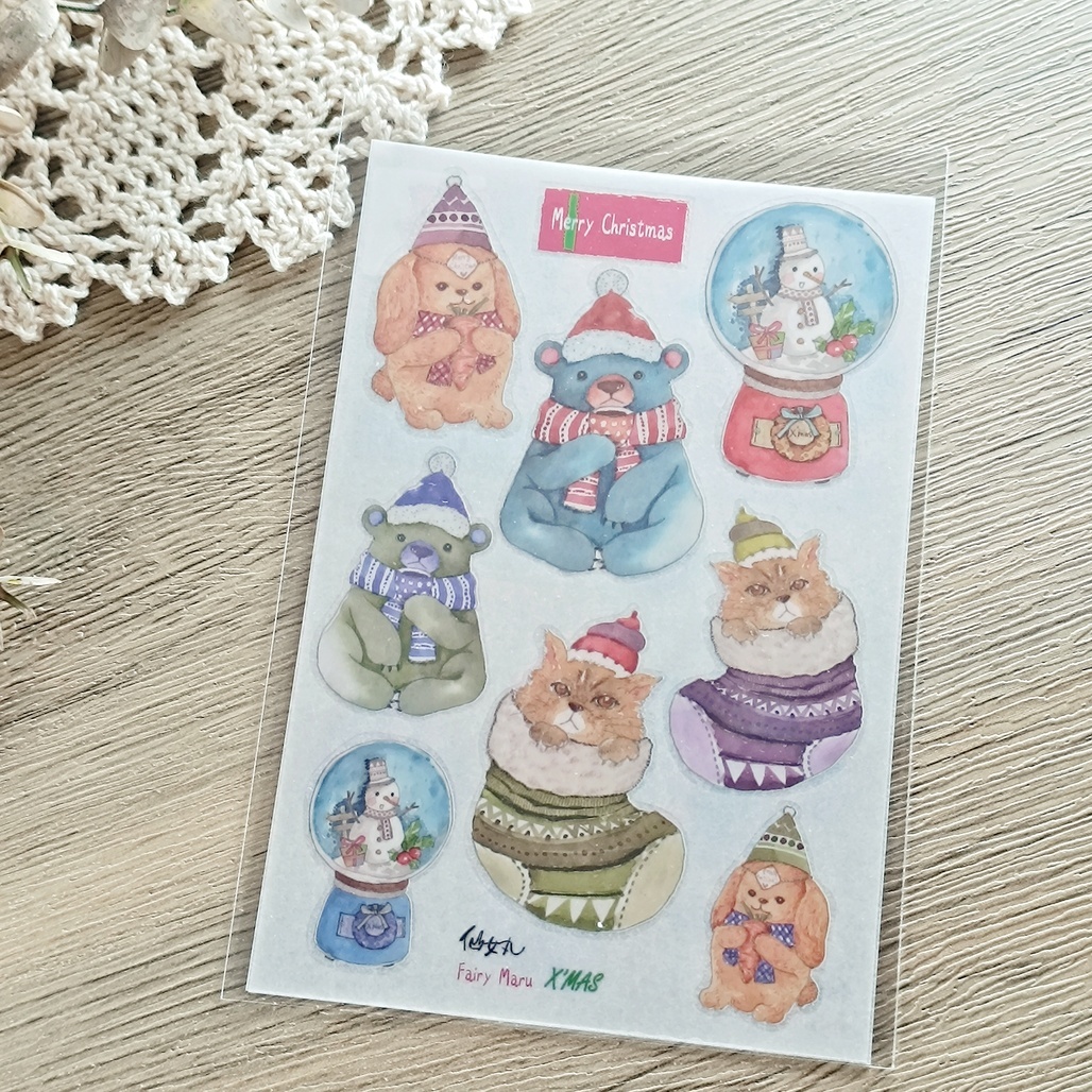 仙女丸Fairy Maru．X'MAS 轉印貼紙
