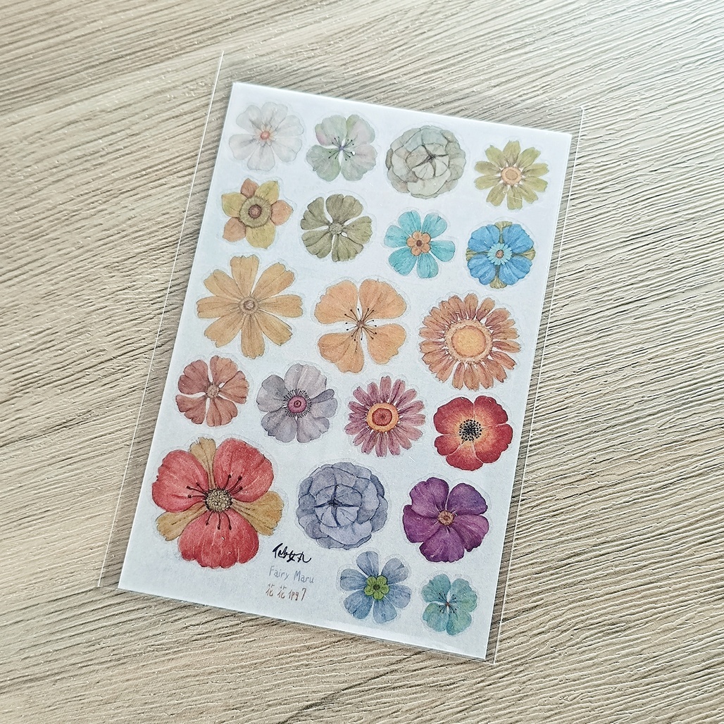 仙女丸Fairy Maru．花花們7 轉印貼紙