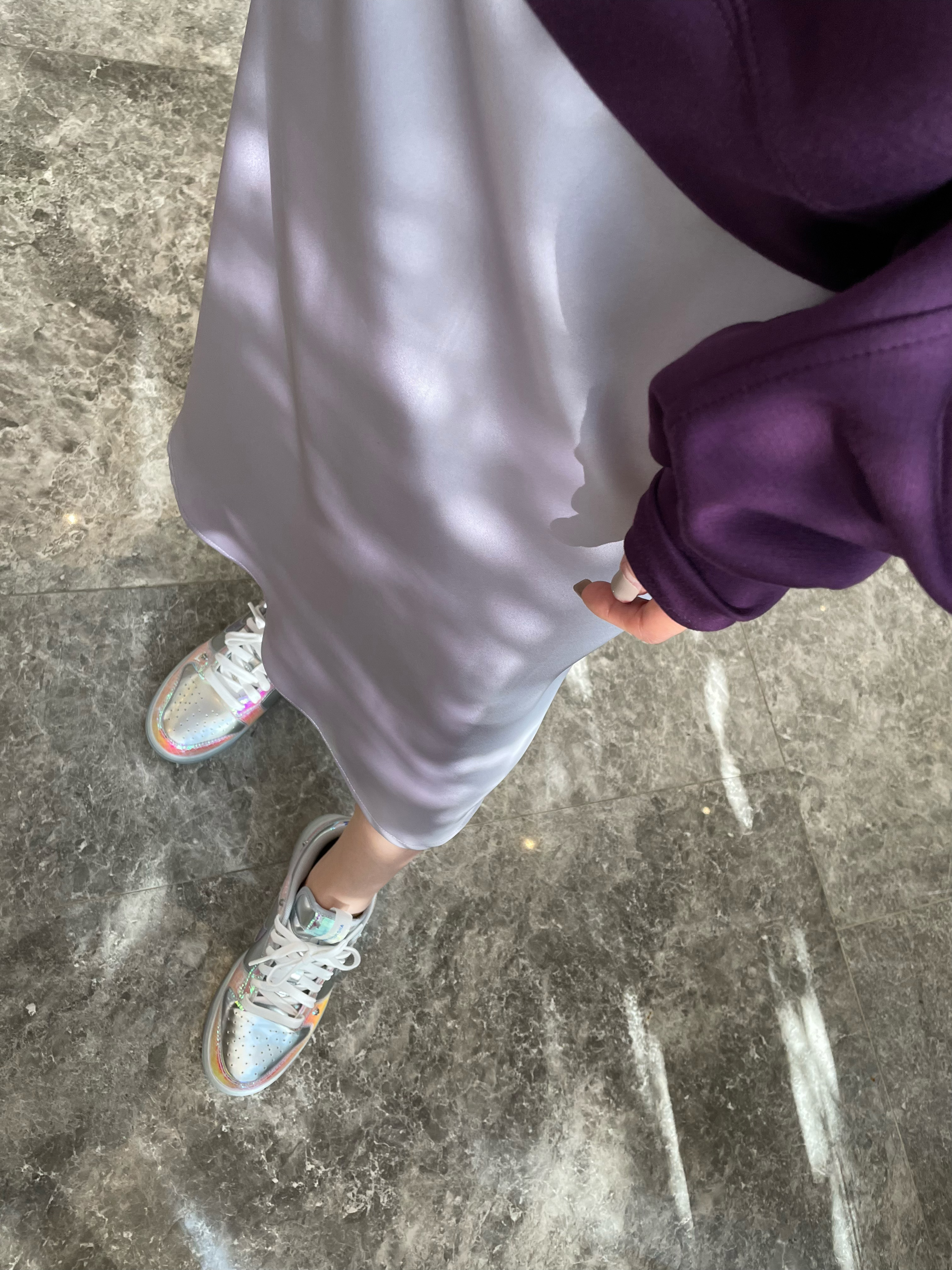 Satin Midi Skirt_SK229L19