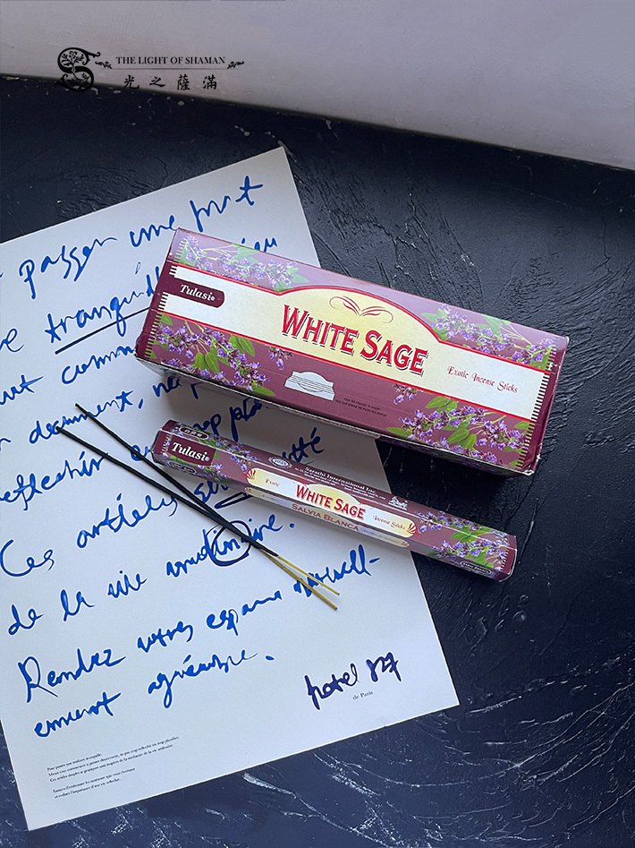 TULASI白鼠尾草線香可以用於冥想禪修或日常的香燻幫助提升心靈的專注和平靜 - 光之薩滿