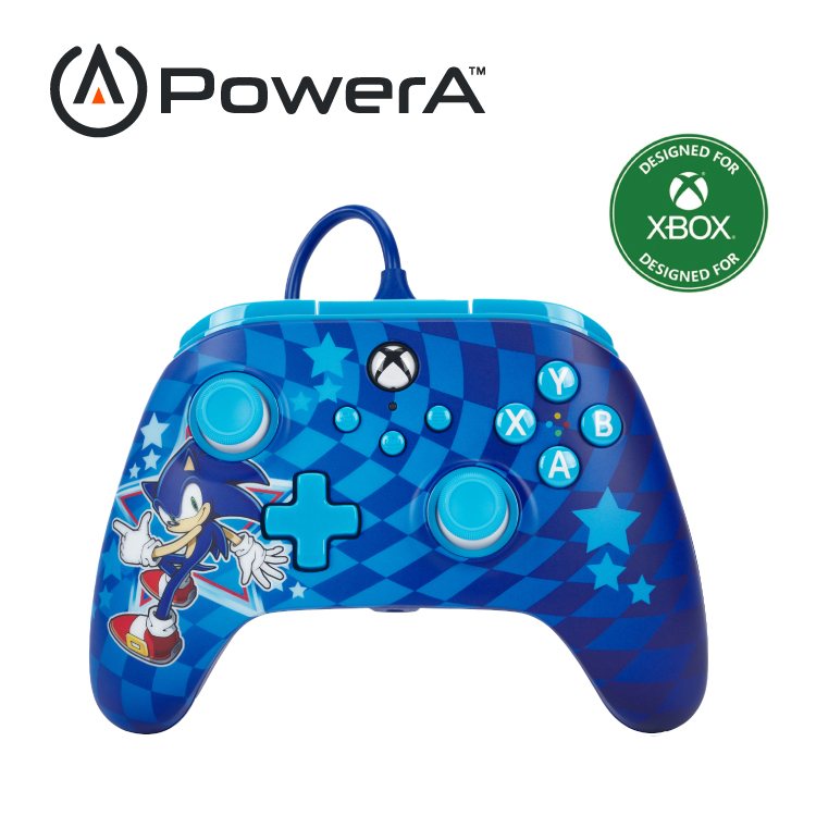 【PowerA】|XBOX 官方授權|可調增強款有線遊戲手把(XBGP0229-01)-音速小子