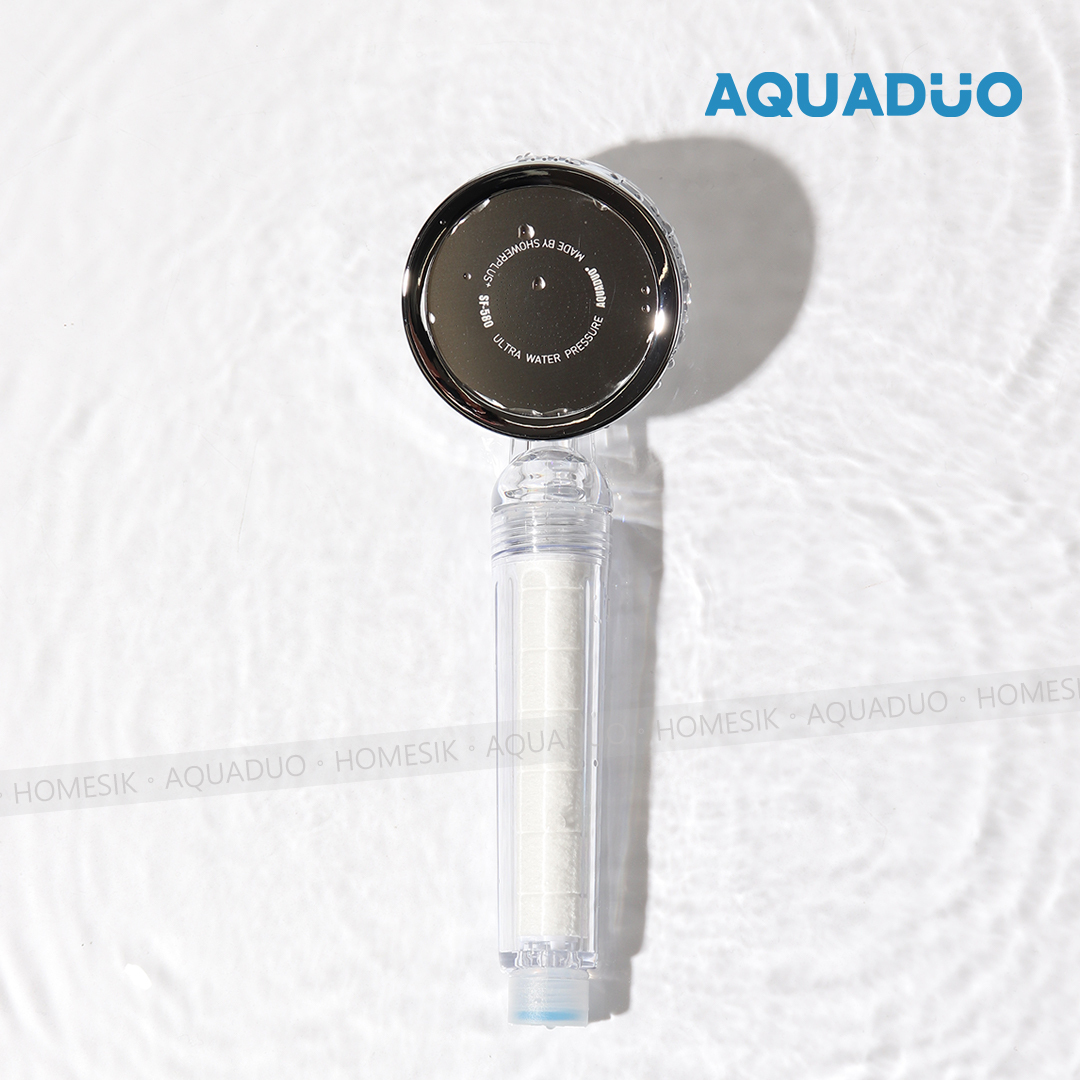 AQUADUO SF-580  除氯增壓沐浴過濾花灑頭 (連濾芯1件) 