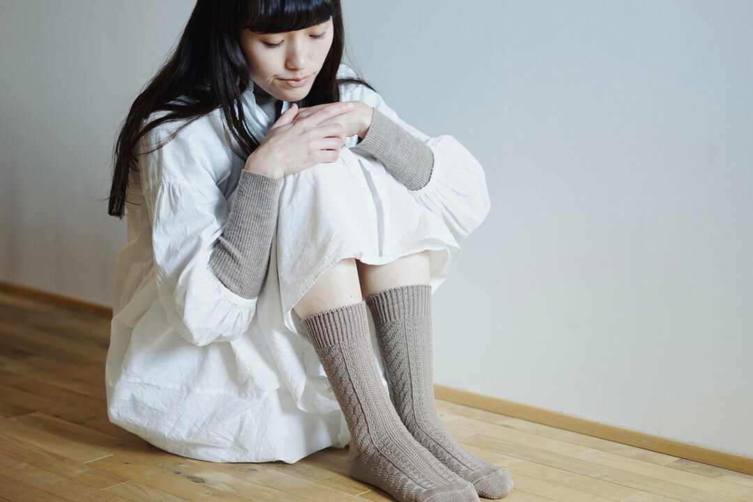 memeri 羊毛棉線襪