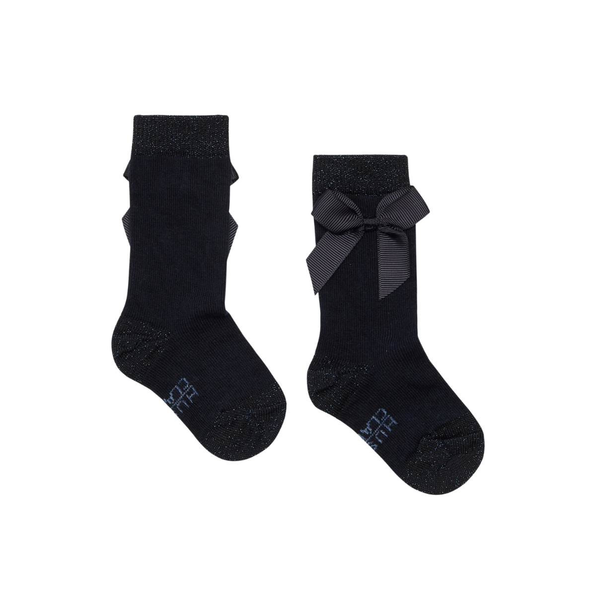 〖 Hust & Claire 〗深藍蝴蝶結長襪