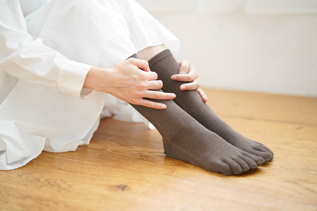 memeri 羊毛棉五指襪