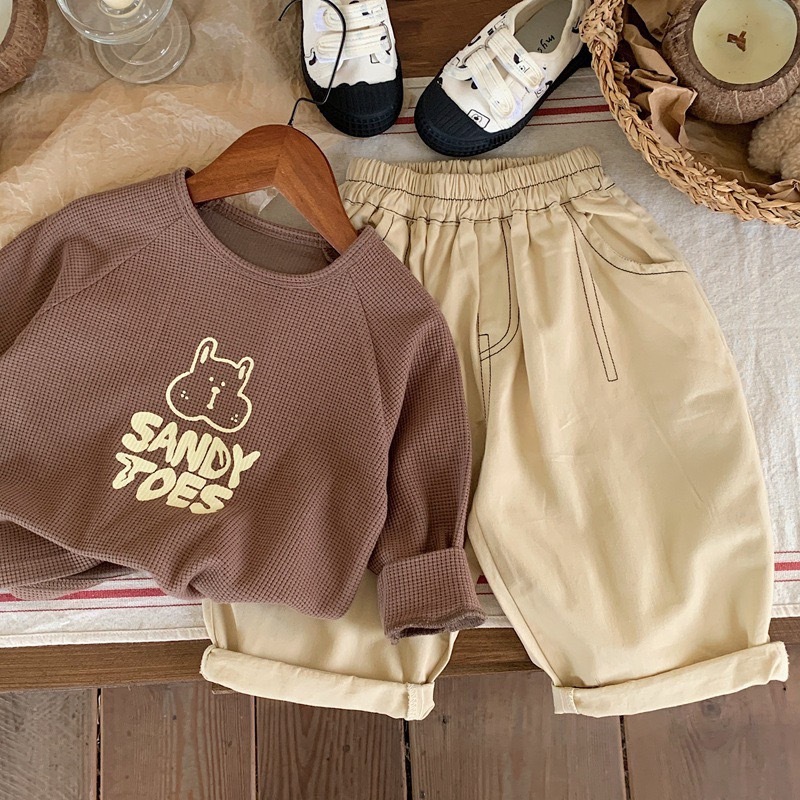 華夫格狗狗圓領上衣