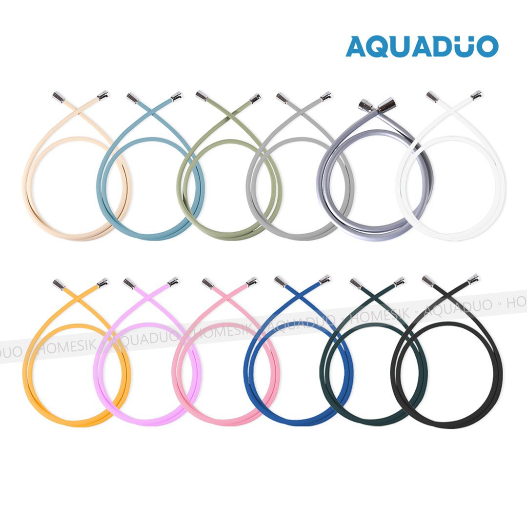 AQUADUO 防霉抗菌防纏結花灑水喉 水管 (1.5米)-紫色 PVC-PUR