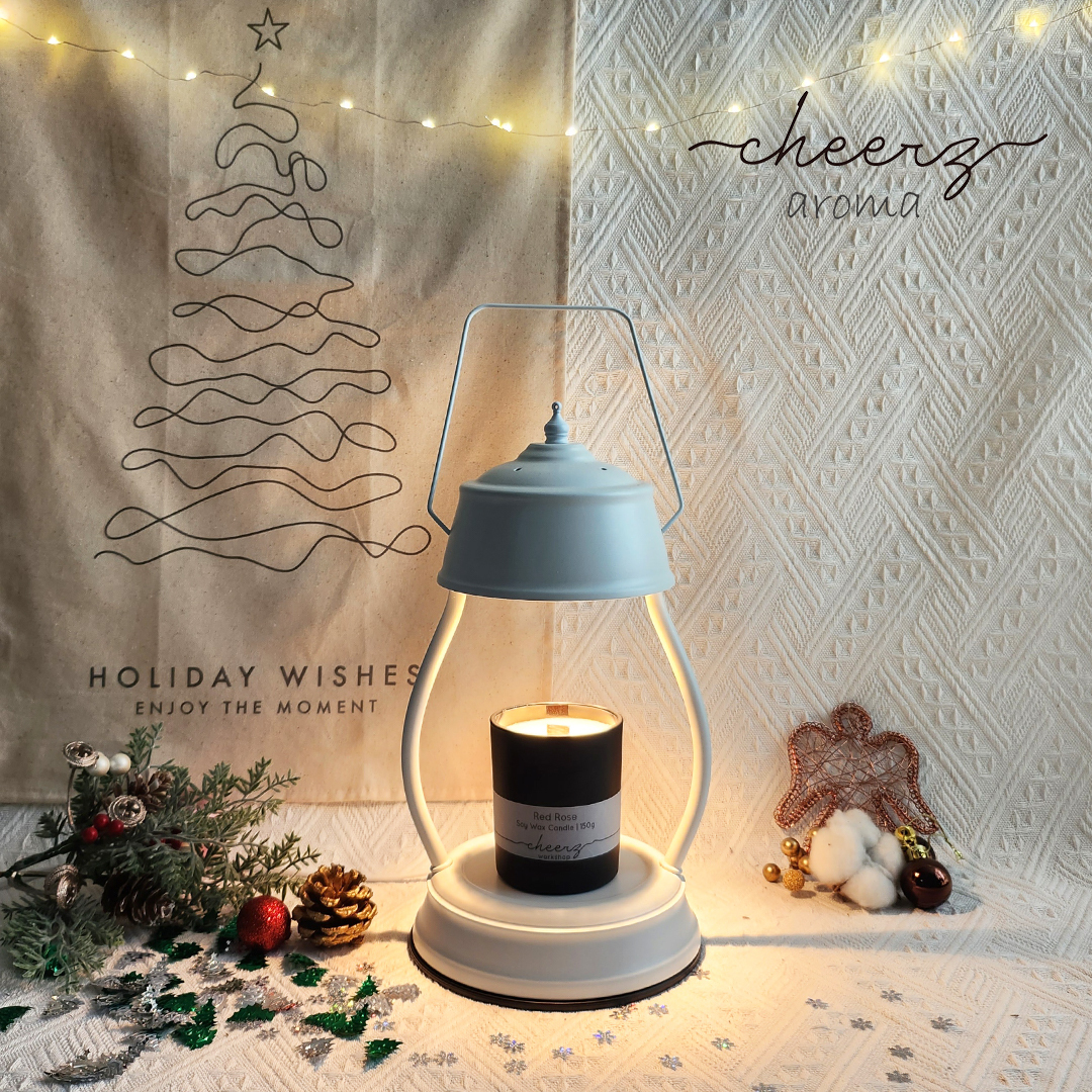 Retro Scented Candle Warmer (White)