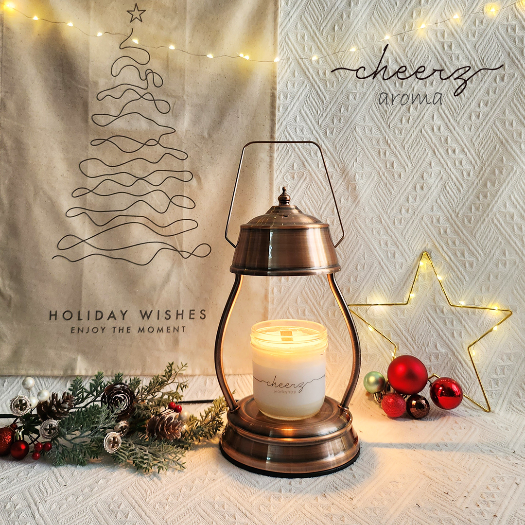 Retro Scented Candle Warmer (Metallic)