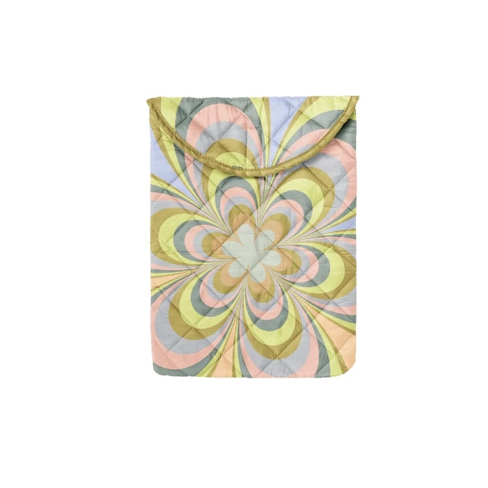 美國 Talking out of Turn/ 環保材質口袋電腦包/ Kaleidoscope Floral