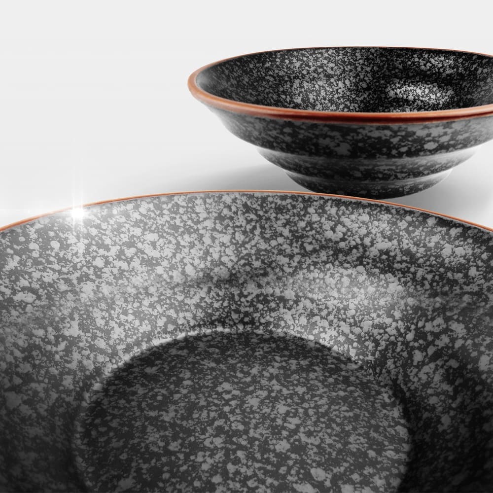 黑彩 外紋喇叭碗 AS05-18-17【陶杯杯瓷器】