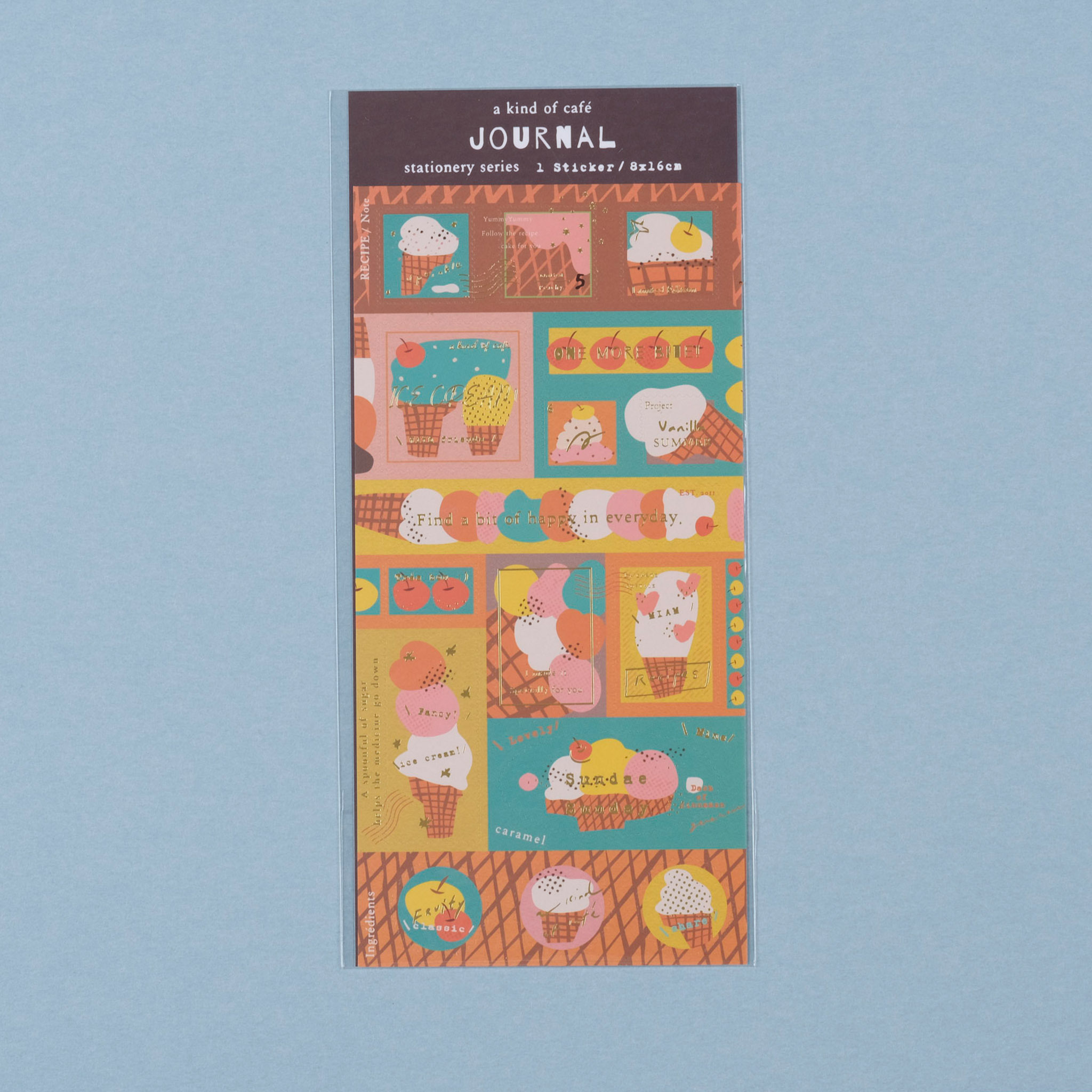 Ice Cream Stamp Sticker  / A KIND OF CAFE / TAIWAN