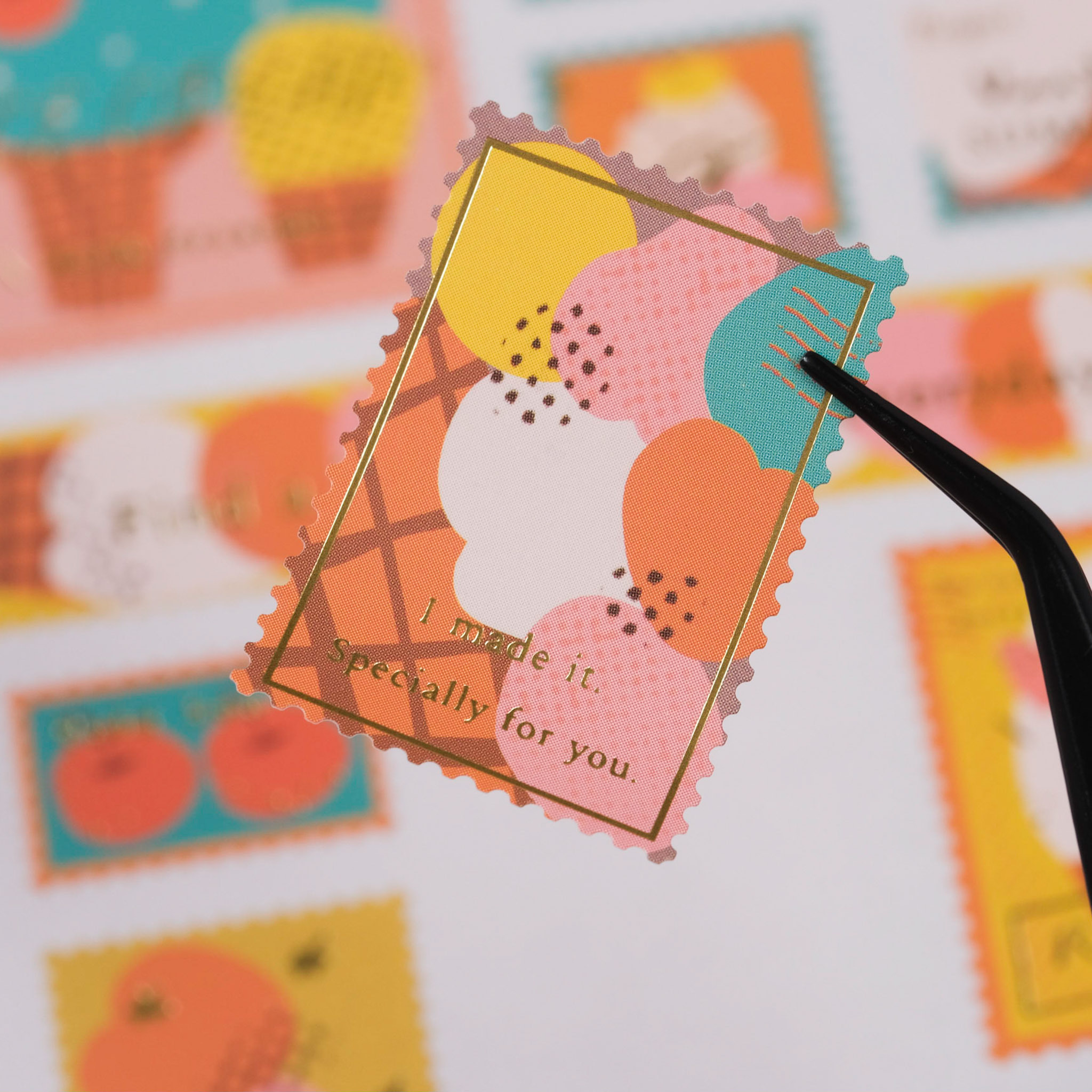 Ice Cream Stamp Sticker  / A KIND OF CAFE / TAIWAN