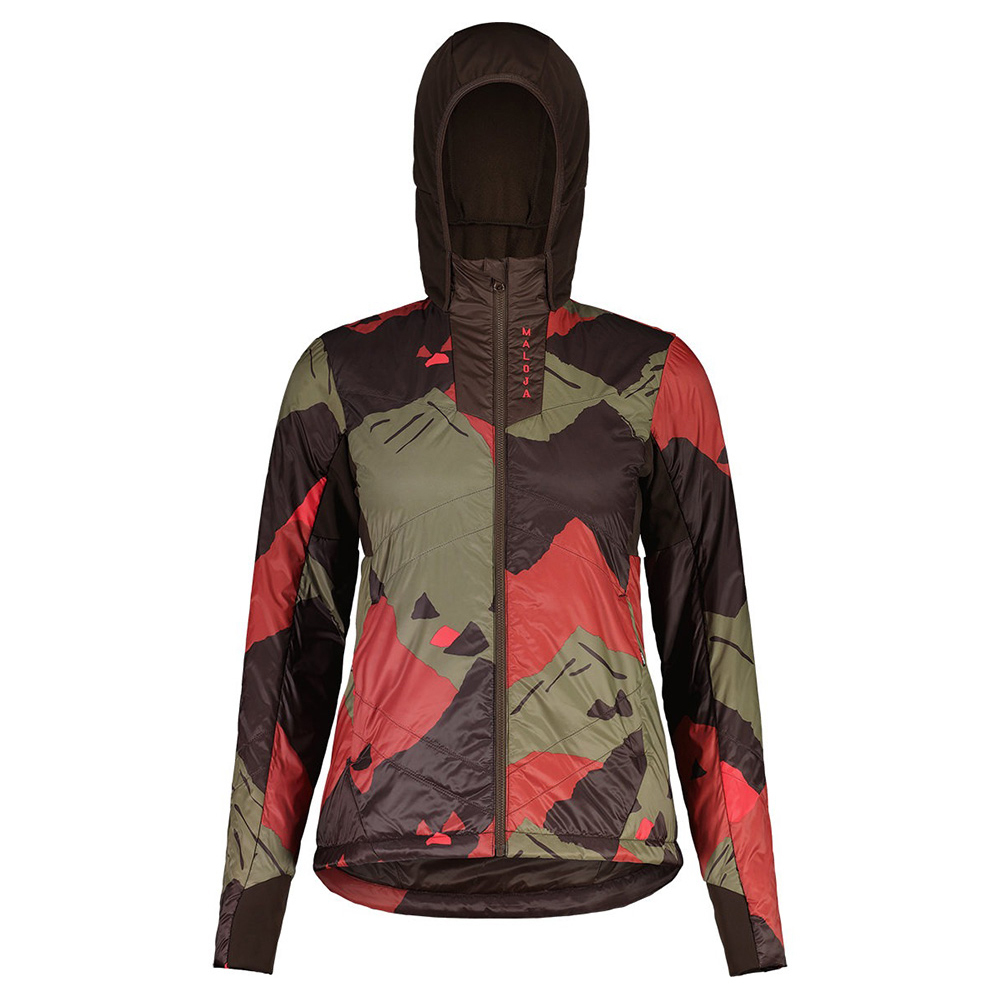 【MALOJA】女G-LOFT防雪保暖連帽外套 / 23MA36118-[可可棕、叢林綠]