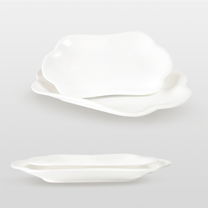 英菲 雙耳 雲朵盤 AS15-003-01-1【陶杯杯瓷器】