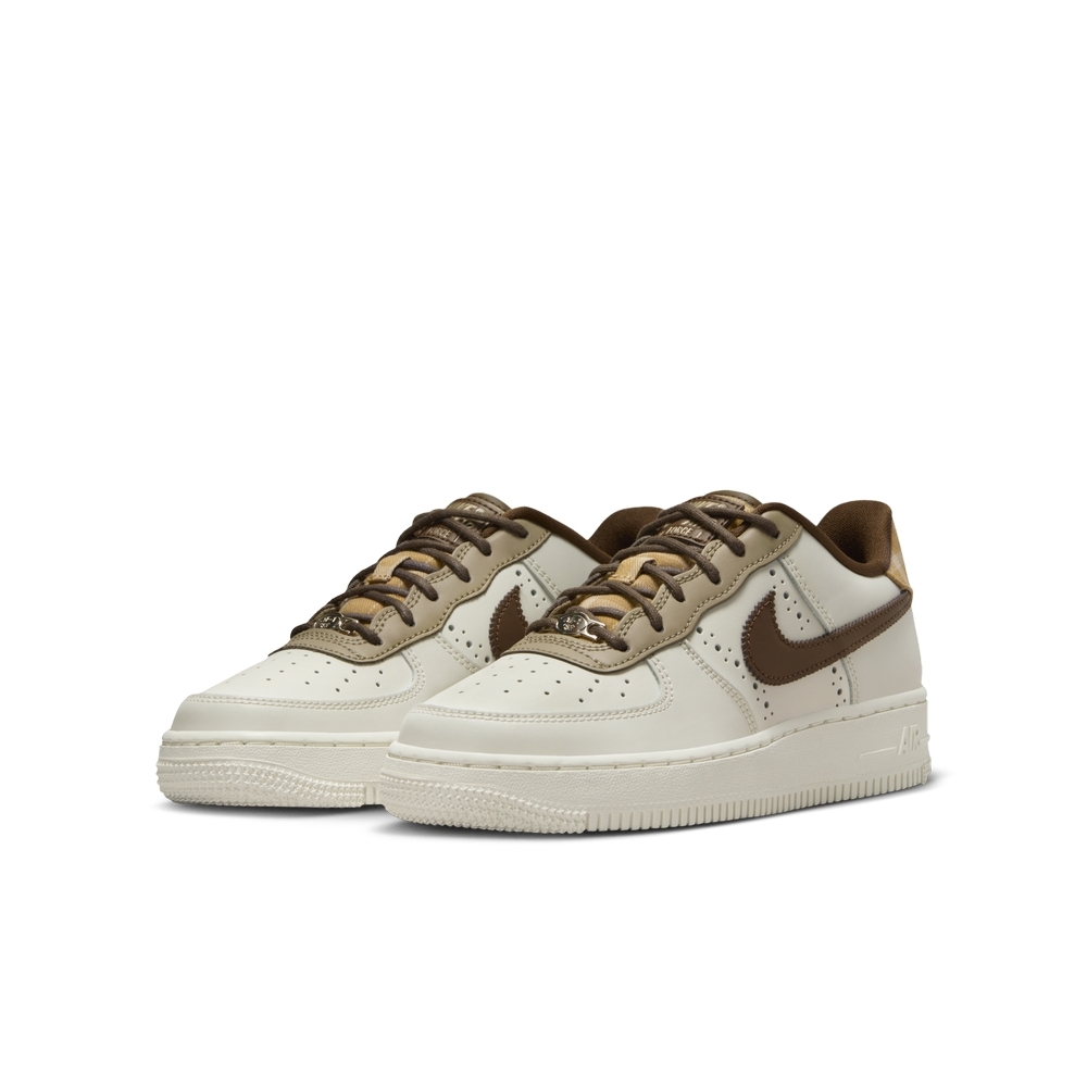 Nike Air Force 1 大地色 白棕 英倫 雕花 拼接 FV3702-121