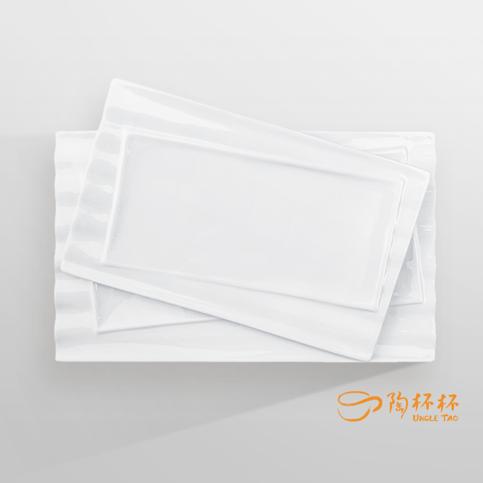 英菲 竹節排長方盤 AS15-053-01-1【陶杯杯瓷器】