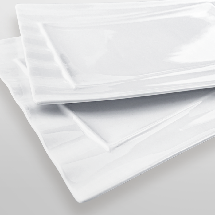 英菲 竹節排長方盤 AS15-053-01-1【陶杯杯瓷器】