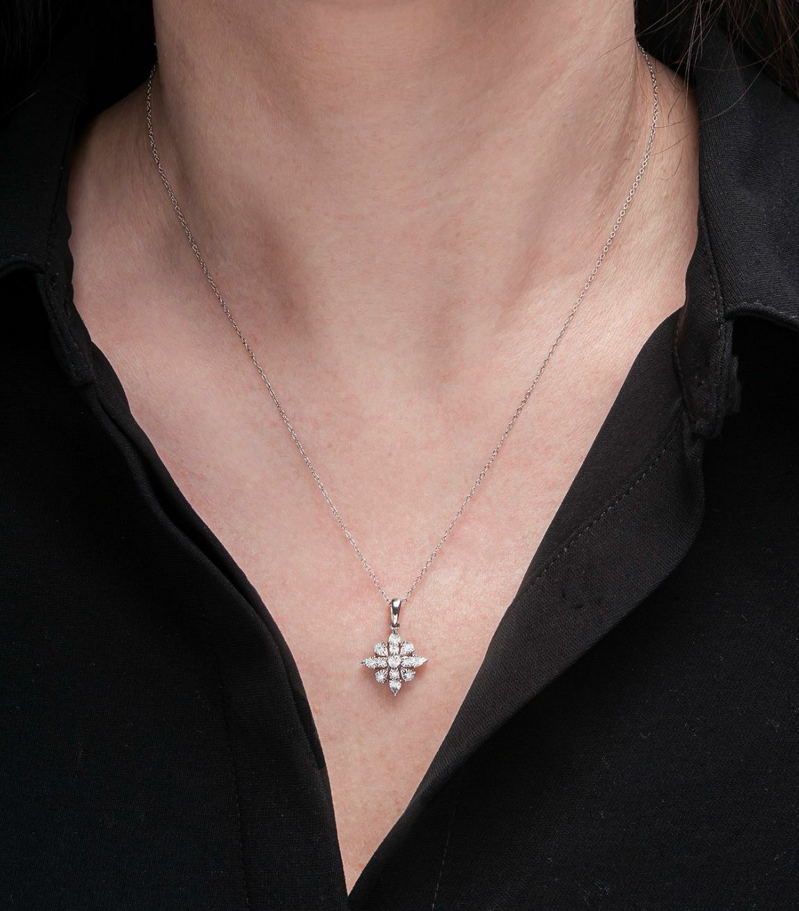 【現貨】STERLING SILVER L120401 鑽石菱形系列