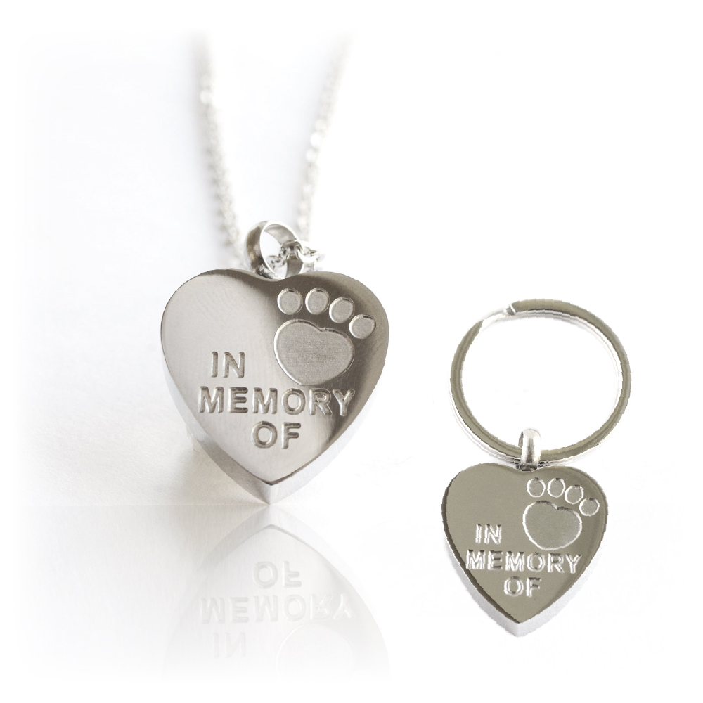 回憶系列-毛孩紀念項鍊 肉球愛心D