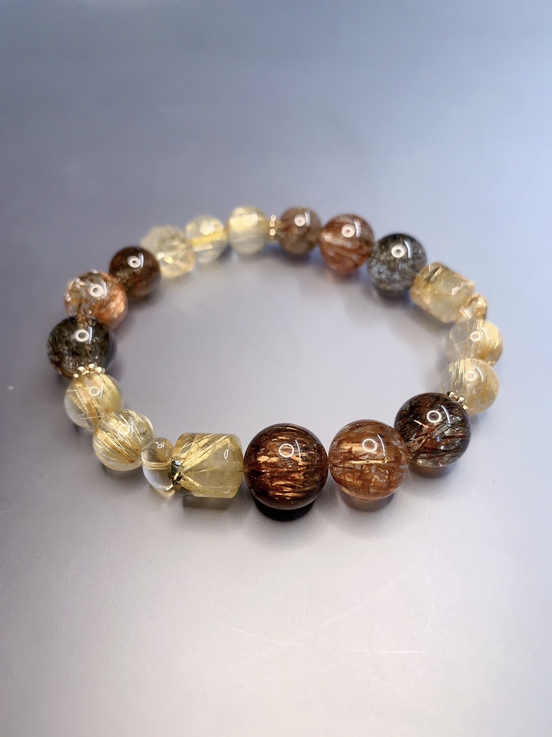 黑金超七與鈦晶黃水晶丨財富與護身晶礦｜十一月