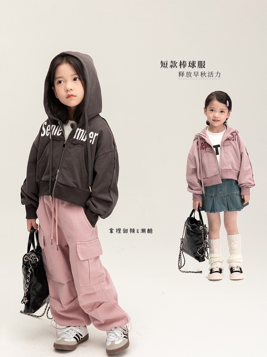 美式感短板棒球外套