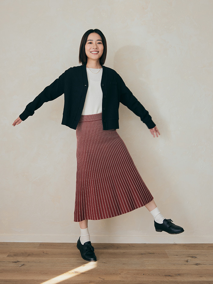 美人魚擺動針織長裙-今日晚霞