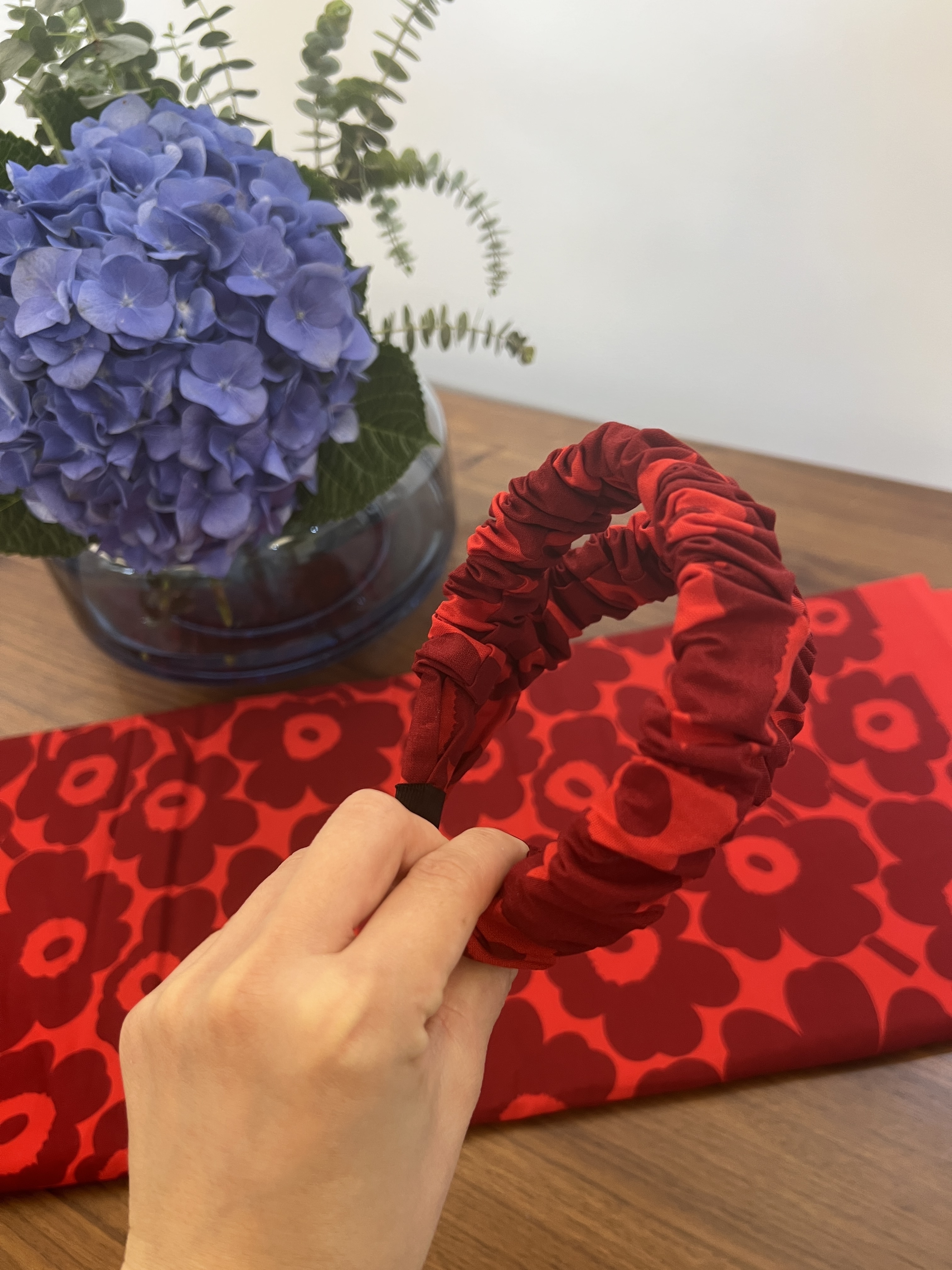Marimekko 波浪頭cool | red x dark red