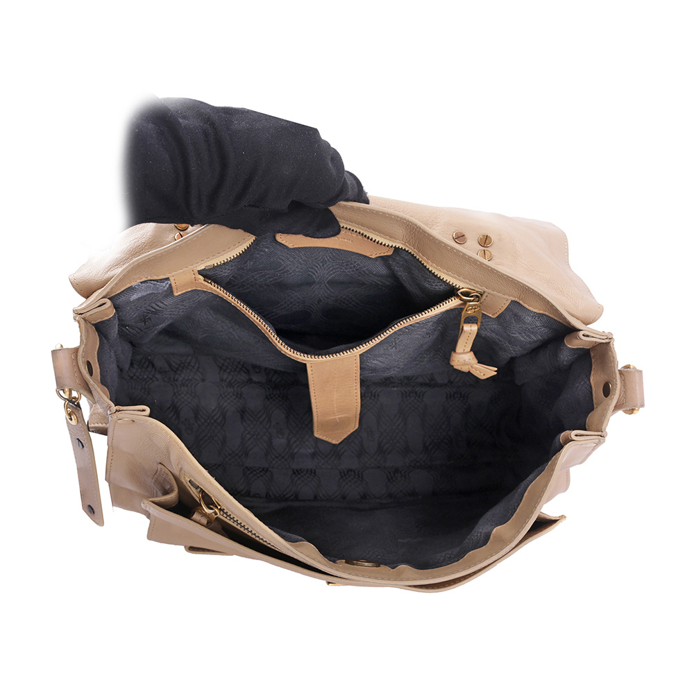 【PROENZA SCHOULER】金釦中型手提斜背二用包(膚色) MP1237268-SG