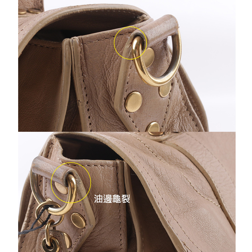 【PROENZA SCHOULER】金釦中型手提斜背二用包(膚色) MP1237268-SG