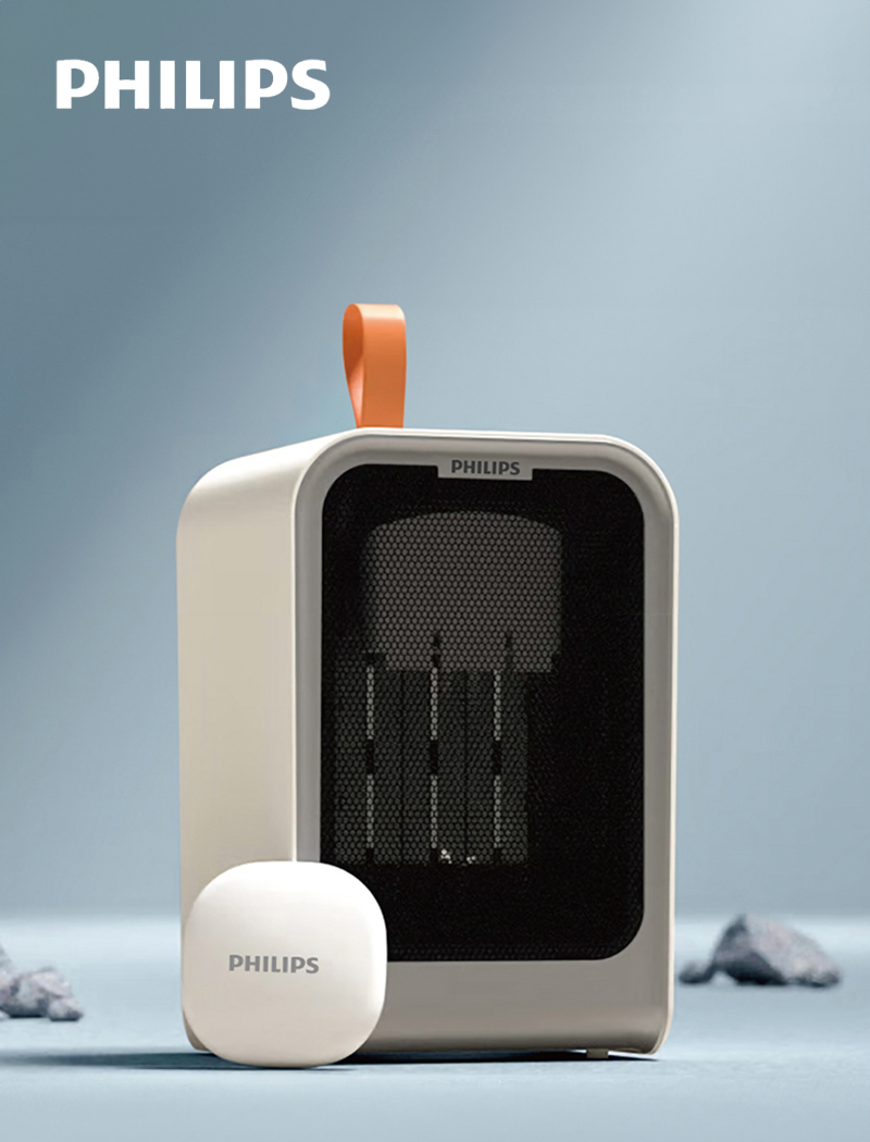 【A+B組合購】PHILIPS飛利浦桌上型迷你電暖器-AHR2124FM