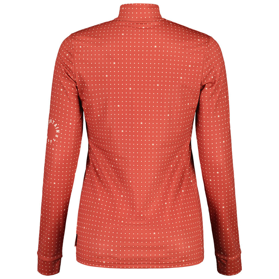 【MALOJA】女快乾立領拉鍊長袖上衣 / 23MA36138-[橘紅、黑]