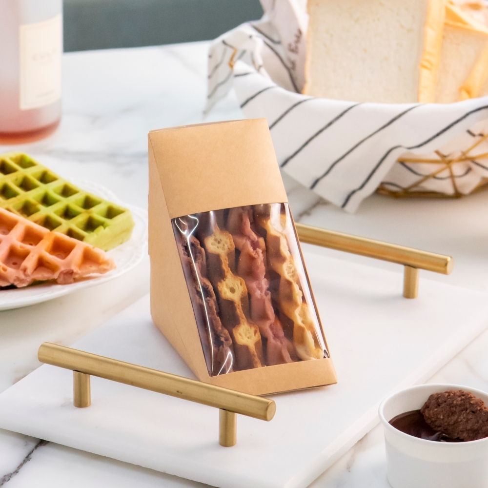 牛卡紙開窗三明治盒 2號