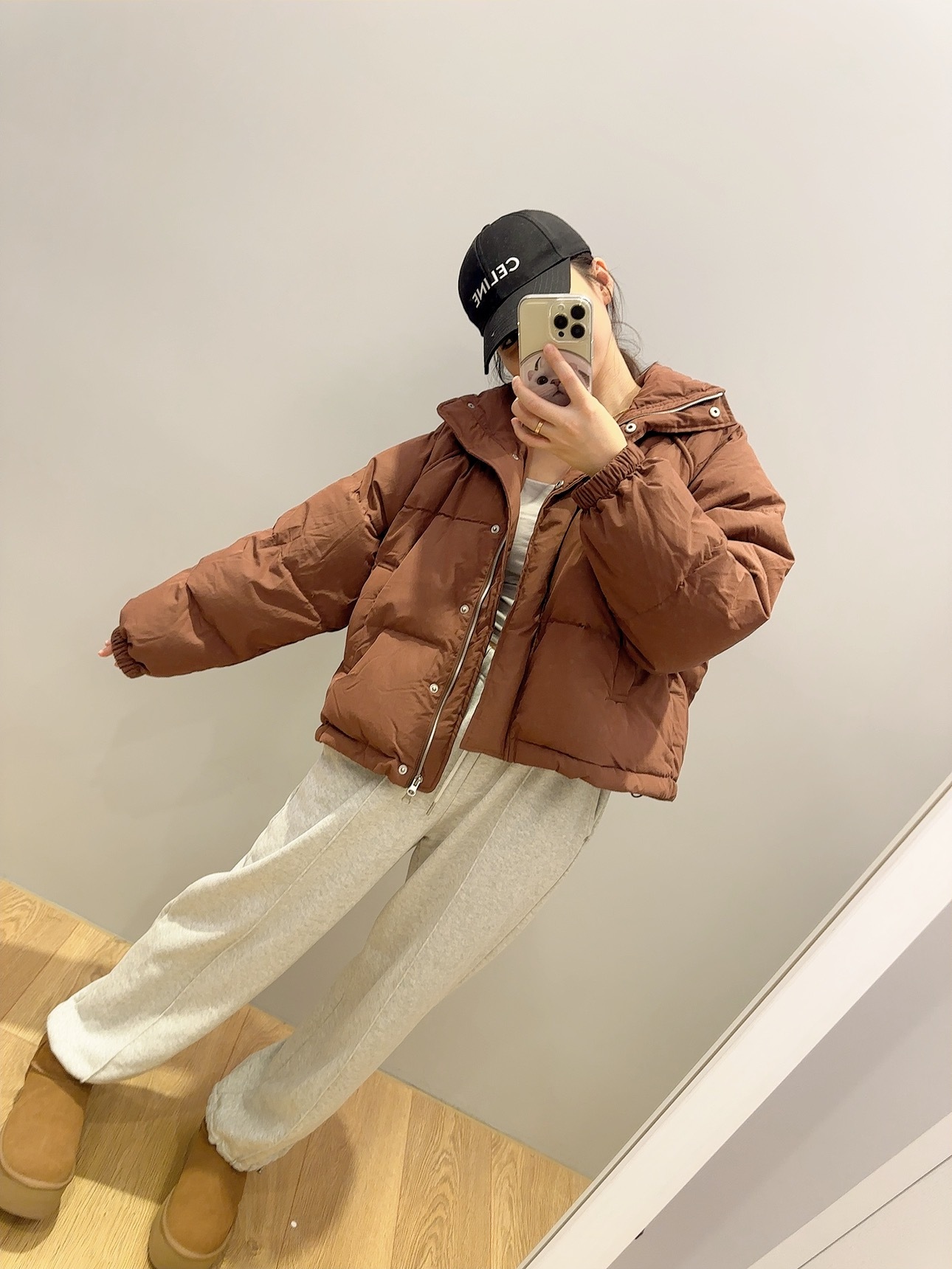 韓国[LOOKAST]MONDRY DUCK DOWN PADDING_2colors 룩캐스트 LOOKAST 몬드리 덕 다운 패딩블랙 MONDRY DUCK DOWN