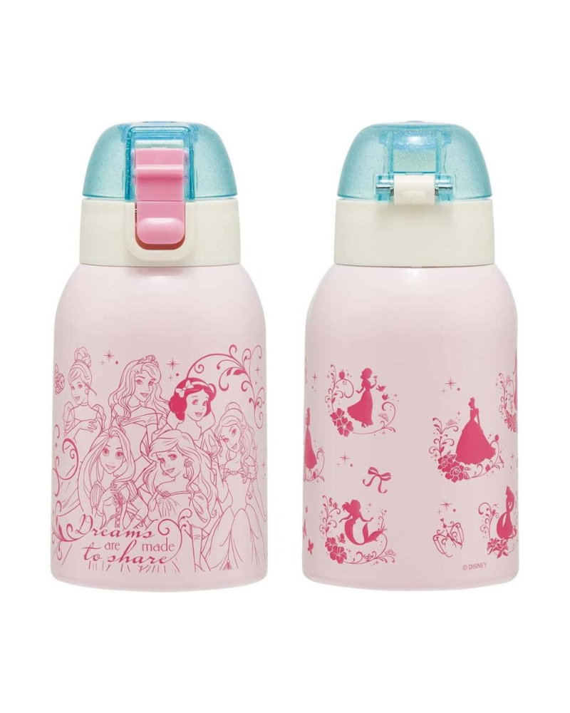 Skater 迪士尼公主不銹鋼水壺連收納袋 400ml