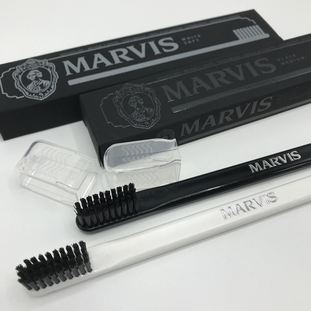 義大利 Marvis - 精品專業牙刷（抗敏護齦 / 軟毛 / 白）