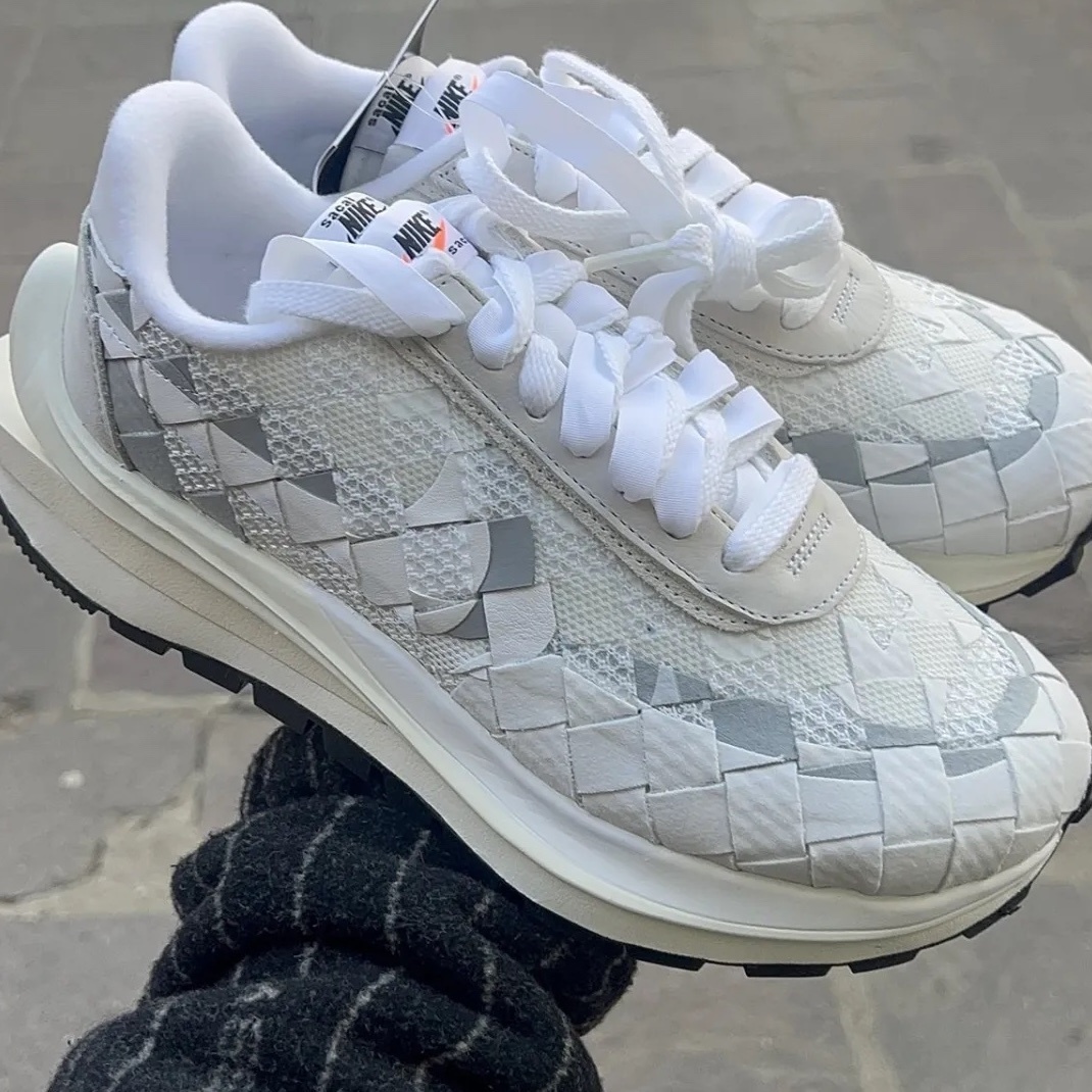JEAN PAUL X SACAI X NIKE VAPORWAFFLE WOVEN 灰白 編織 解構 DR5209-100 / 預購