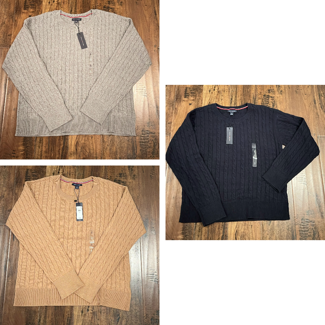 【現貨】Tommy Hilfiger L120420 女裝扭紋冷衫