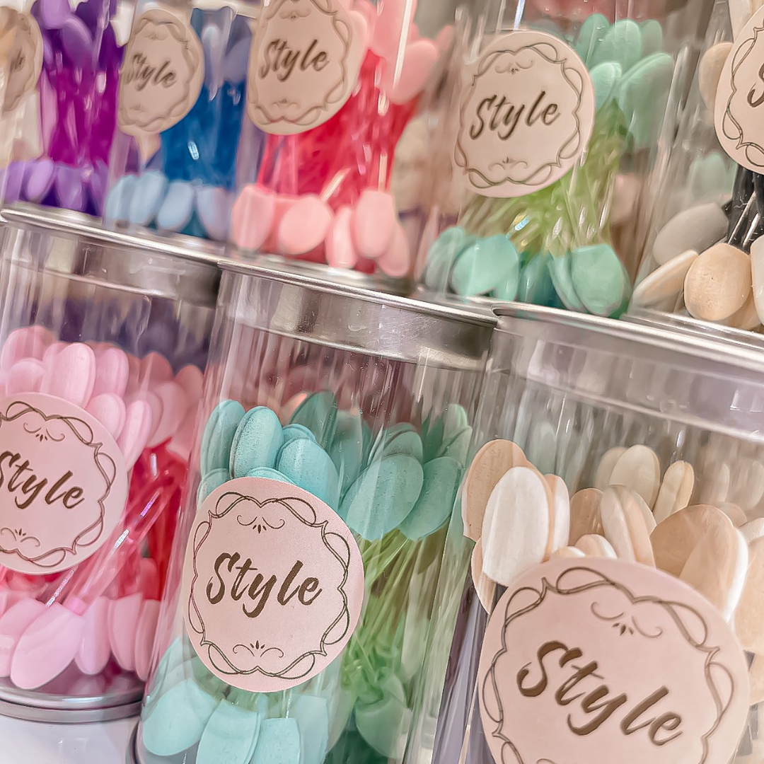 高品質獨立包裝眼影棒五色（芭比紫/螢光綠/海洋藍/經典白/小香黑）