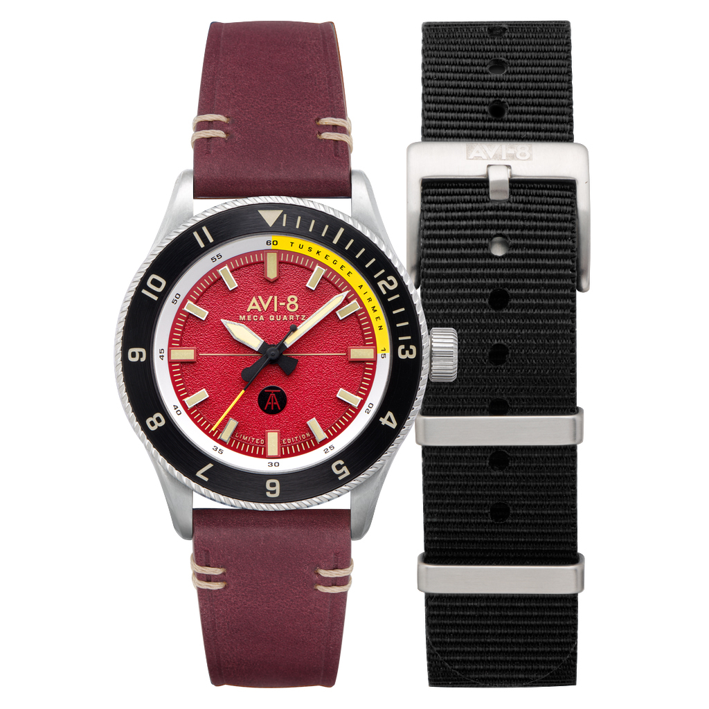 AVI-8 FLYBOY Tuskegee Airmen Meca-Quartz Limited Edition RAMITELLI AV-4103-04