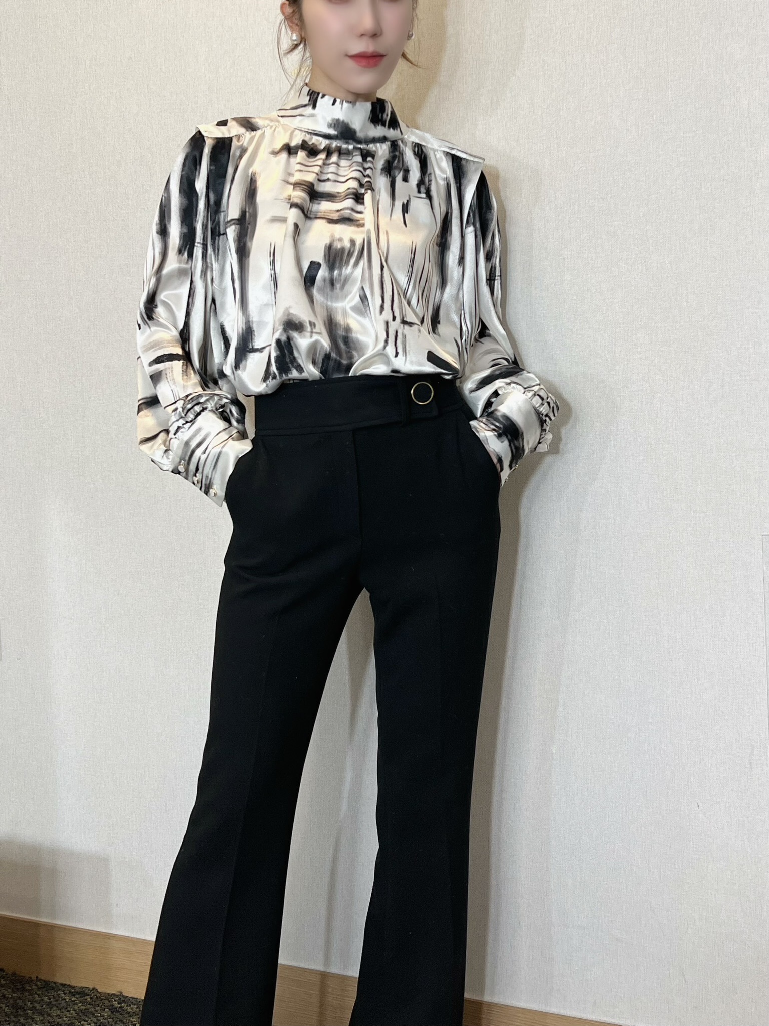 金釦長腿西褲(冬款)