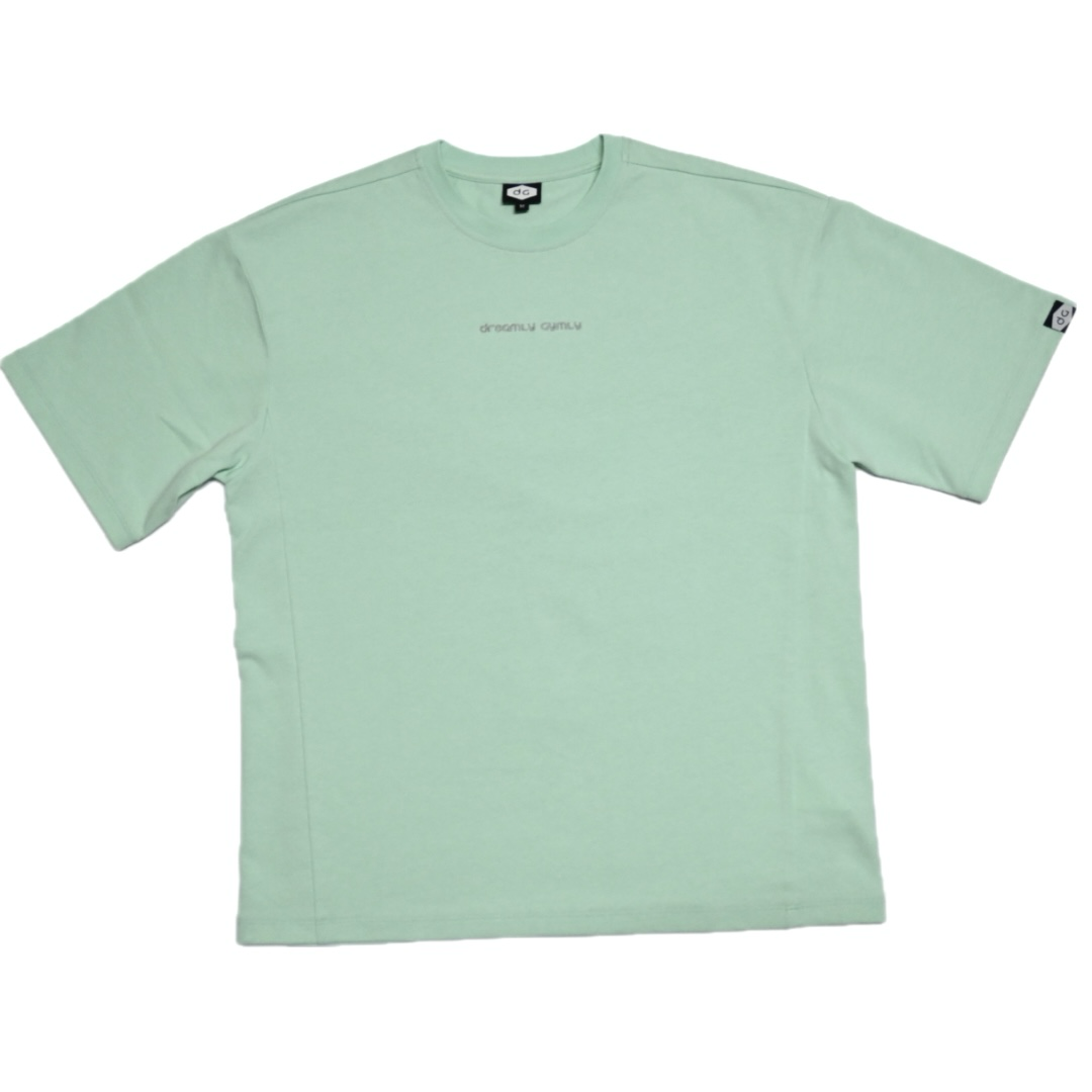 男裝 300g 重磅 Cotton Oversize Tee (湖水綠色)