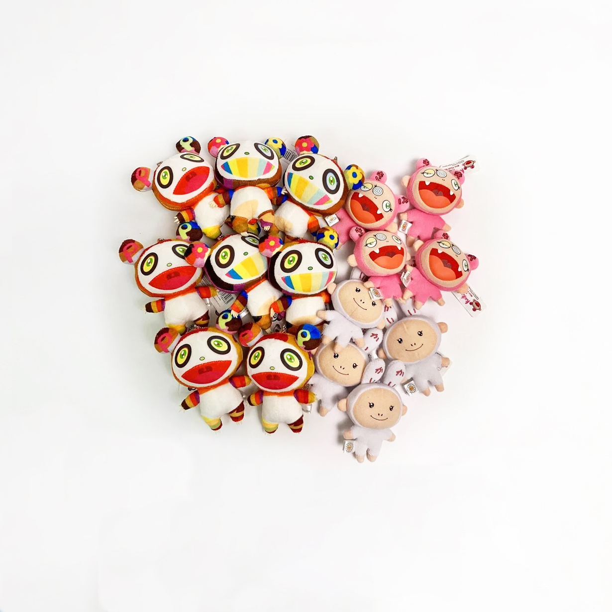 -(C01)-TAKASHI MURAKAMI PANDA & KAIKAI KIKI 村上隆 吊飾 彩色熊貓&KAIKAI KIKI