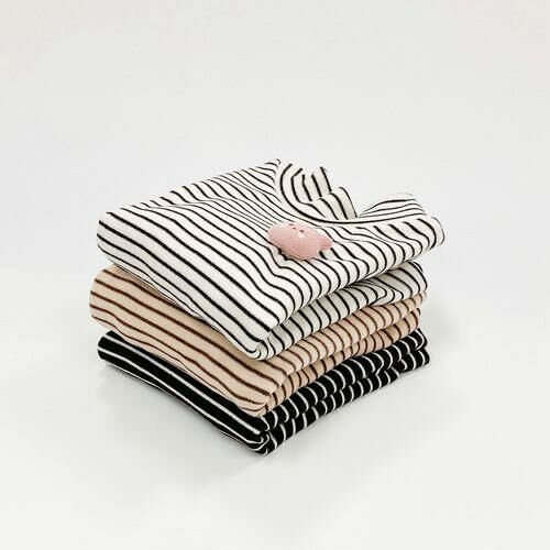 DOTFRIENDS暖呼呼系列-迷你玩偶條紋保暖兒童內搭